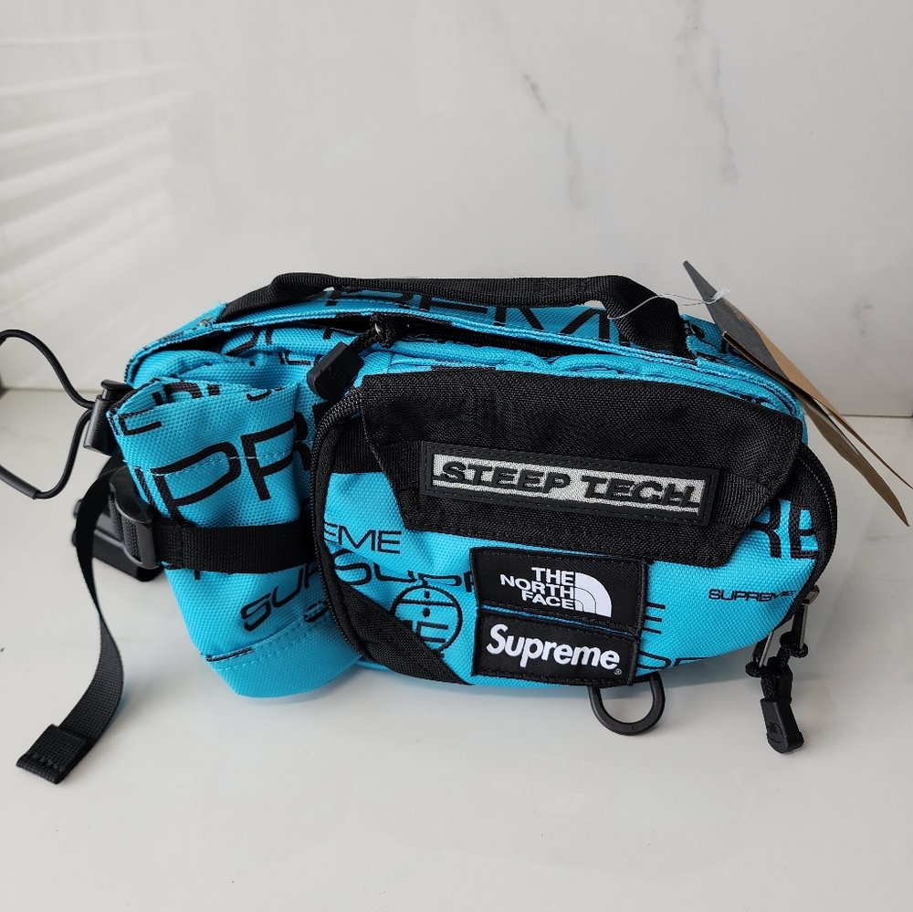 Supreme x The North Face Steep Tech Waist Bag Teal & Black FW22 Fannypack Teal